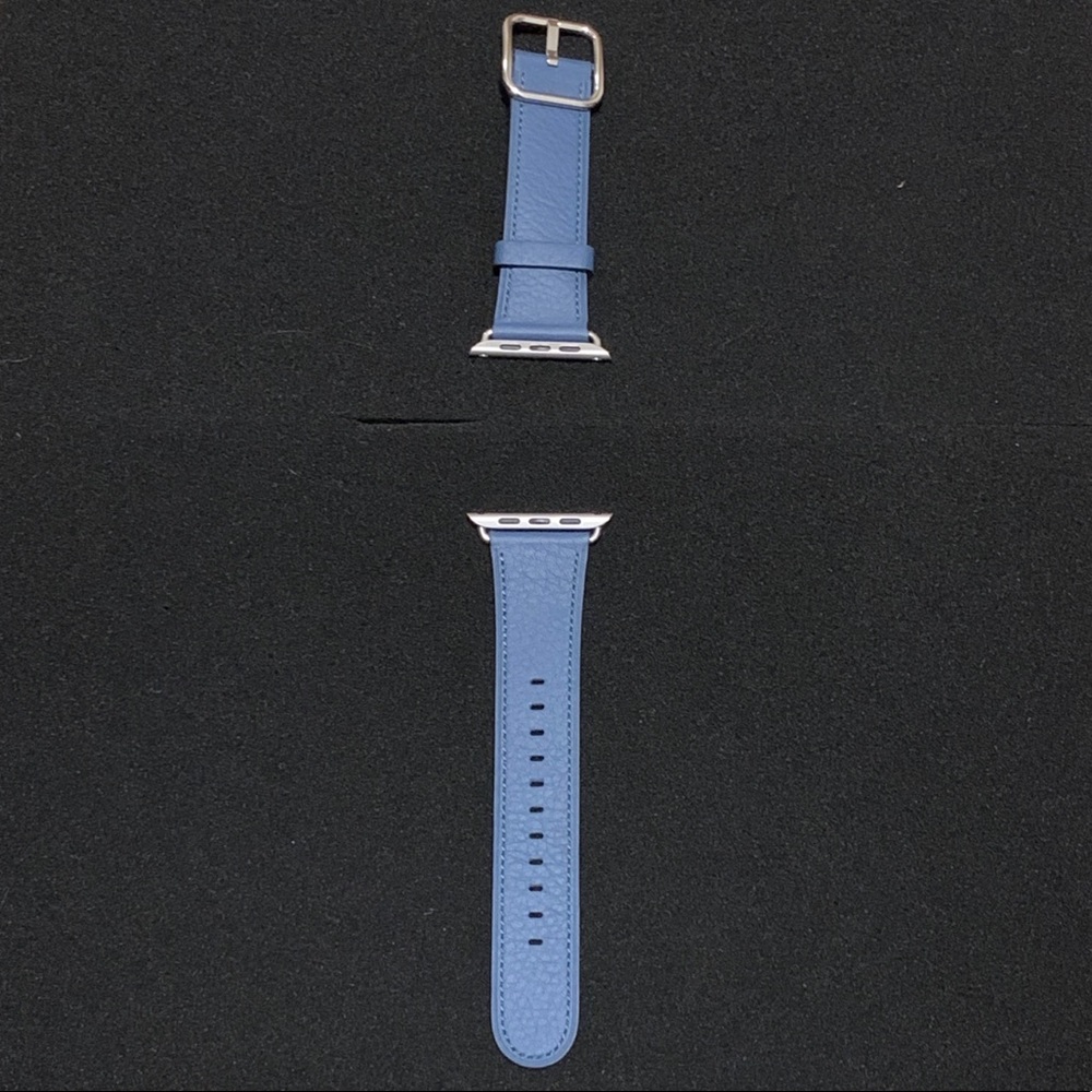 Apple Watch Leather Classic Buckle in Sea Blue